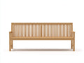 Gartenbank Holz 180x60x90 cm - Naturfarben - mit Armlehnen für Außenbereich